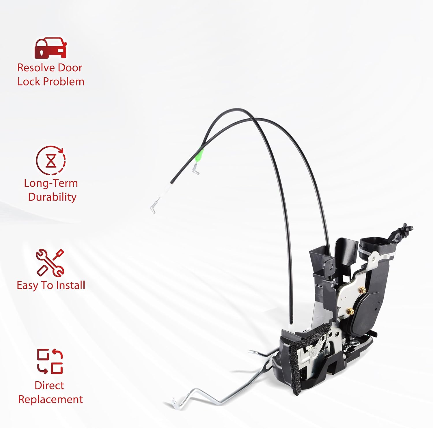 Front Left Door Lock Actuator Compatible for Toyota Tundra 2000-2006, Driver Side Door Latch Assembly Replacement for 69040-0C010