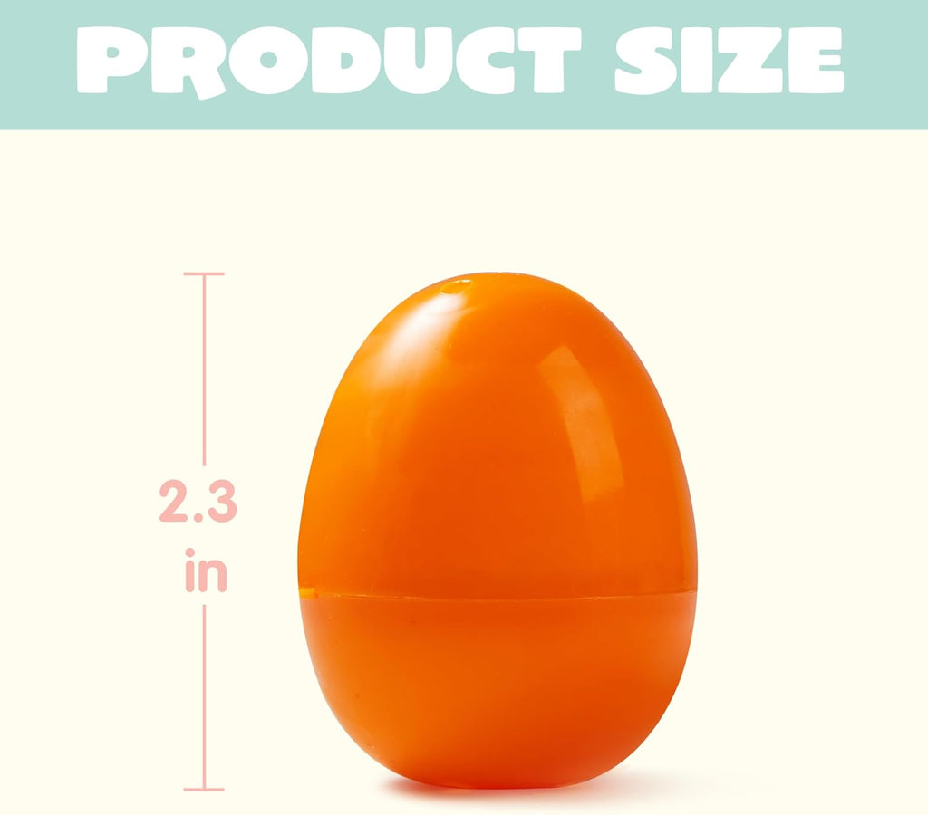 JOYIN 1500 PCS 2.3' Easter Eggs, Empty Plastic Eggs Fillable Colorful Bright Eggshell Bulks for Easter Hunt, Filling Treats, Party Favor, Basket Stuffers, Classroom Prize Supplies