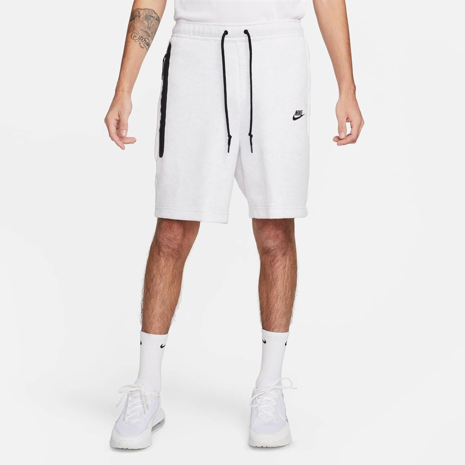 Nike Sportswear Tech Fleece Men's Shorts (Birch Heather/Black, FB8171-051) Size Small