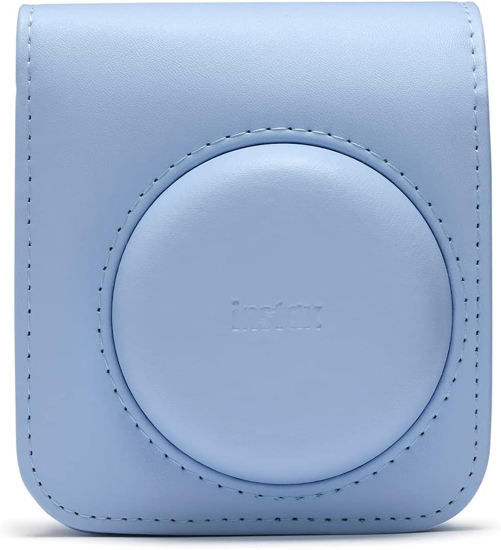 Fujifilm INSTAX MINI 12 Instant Film Camera Bundle, Includes: INSTAX Mini Film (20 Exposures), INSTAX Mini 12 Case and More (5 Items) (Pastel Blue)