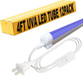 LED Black Light 4Ft Linkable Bar 12PACK, LED 40W Integrated T8 Bulb Blacklight Fixture, UVA 395NM 400NM for Fluorescent Tapestry Poster Body Paint Glow Party