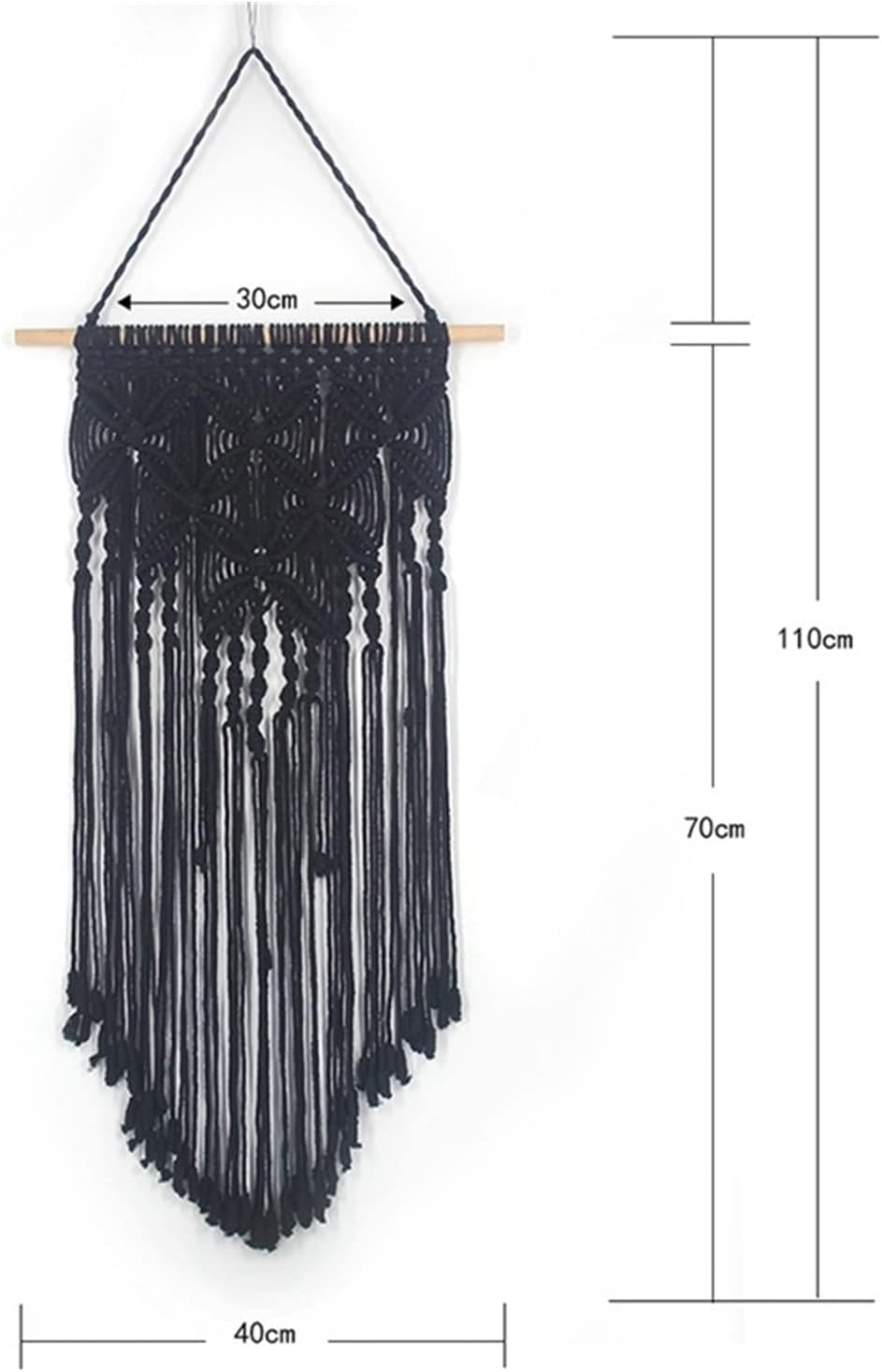 Tapestry Bohemian Tapestry Macrame Wall Hanging Woven Home Backdrop Decoration (OneColor)