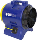 OdorStop OS2700-1 HP High Velocity 12' Axial Blower, 3450 RPM, Water Proof Switch, 25' Yellow Power Cord w Lighted End, Roto-Molded Unbreakable Housing