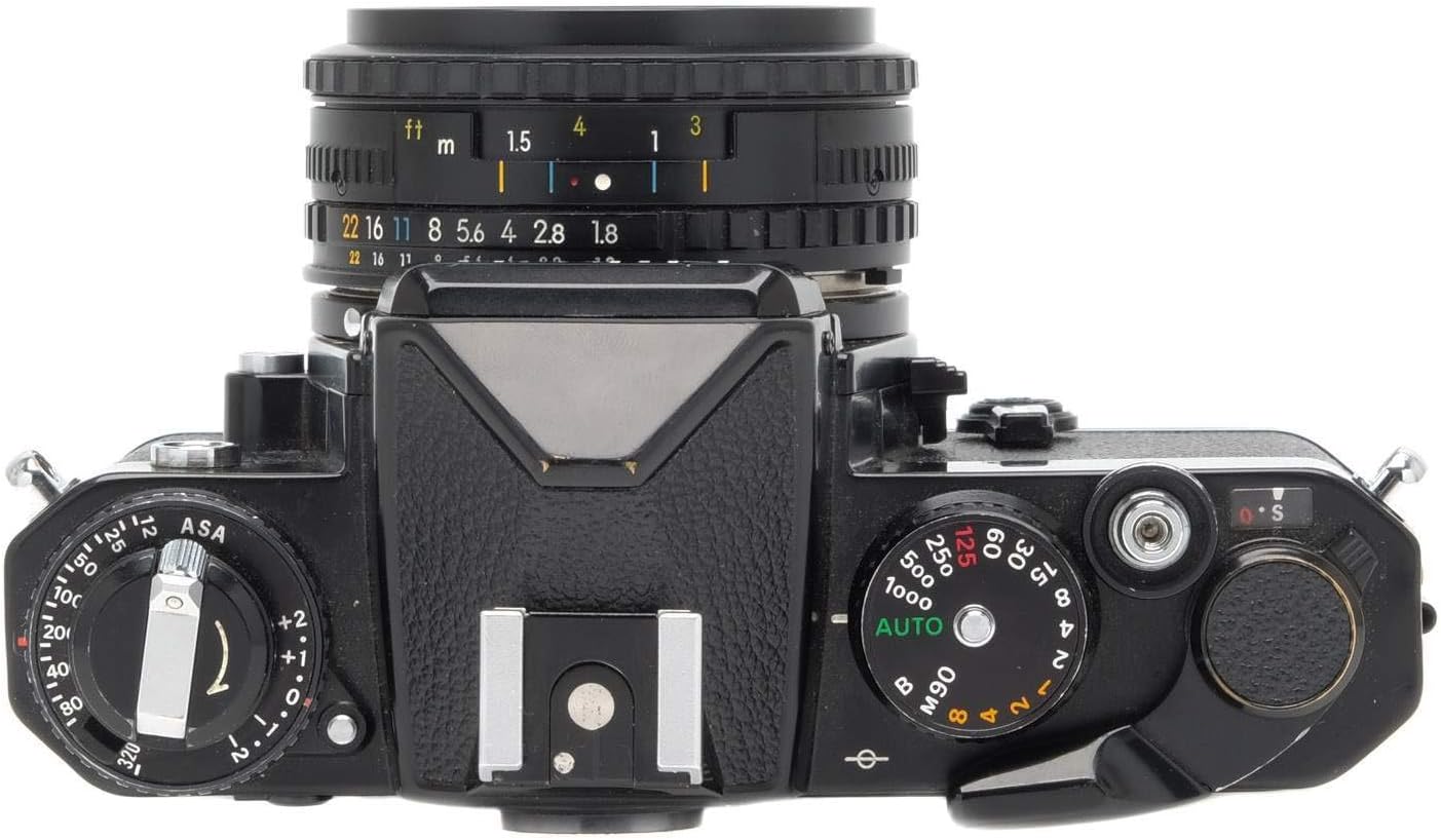 Black Nikon FE SLR film camera (Renewed)