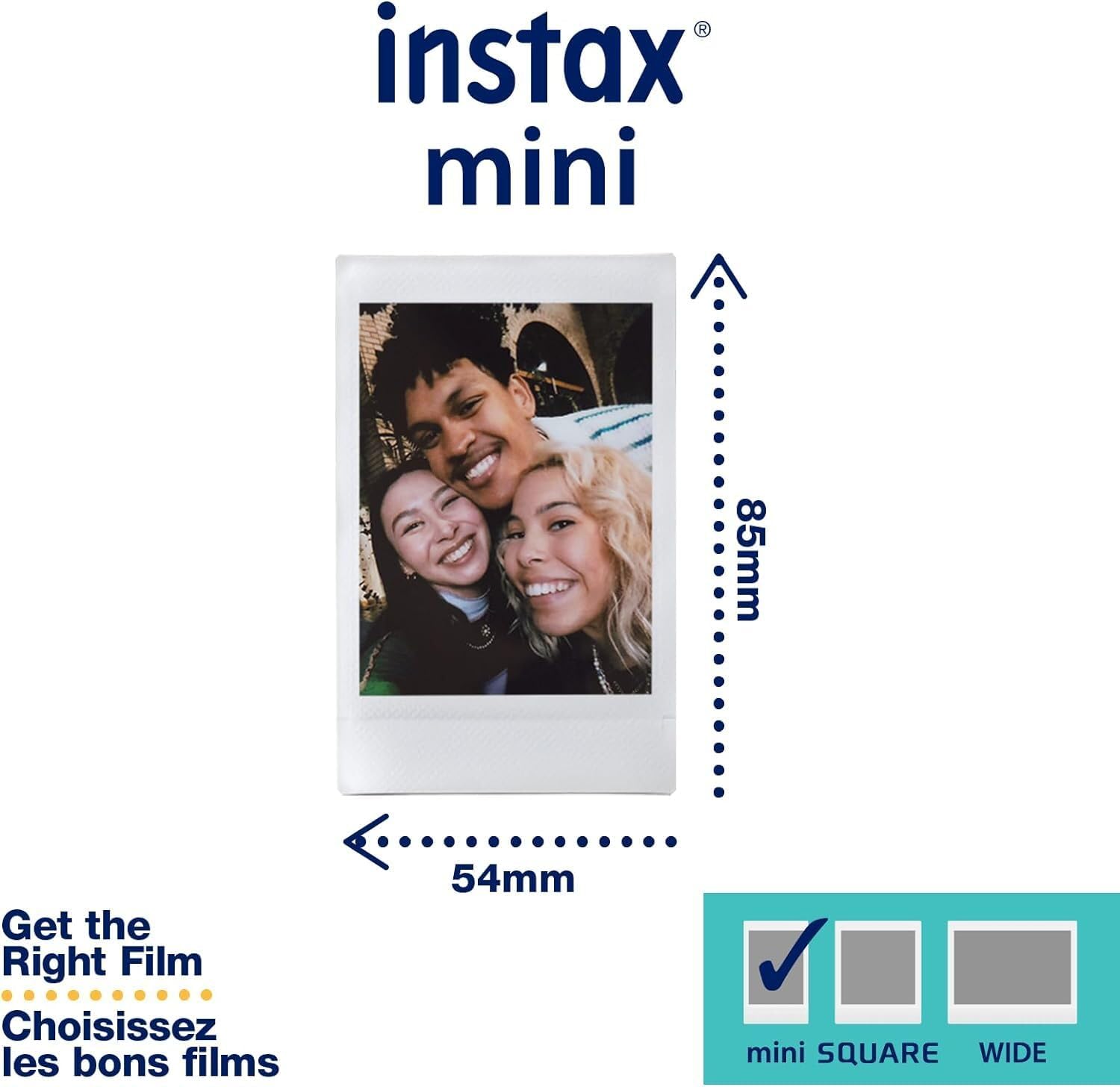 Fujifilm Instax Mini 12 Camera (Clay White, w/Extra Film (80 Sheets) + Travel Kit)