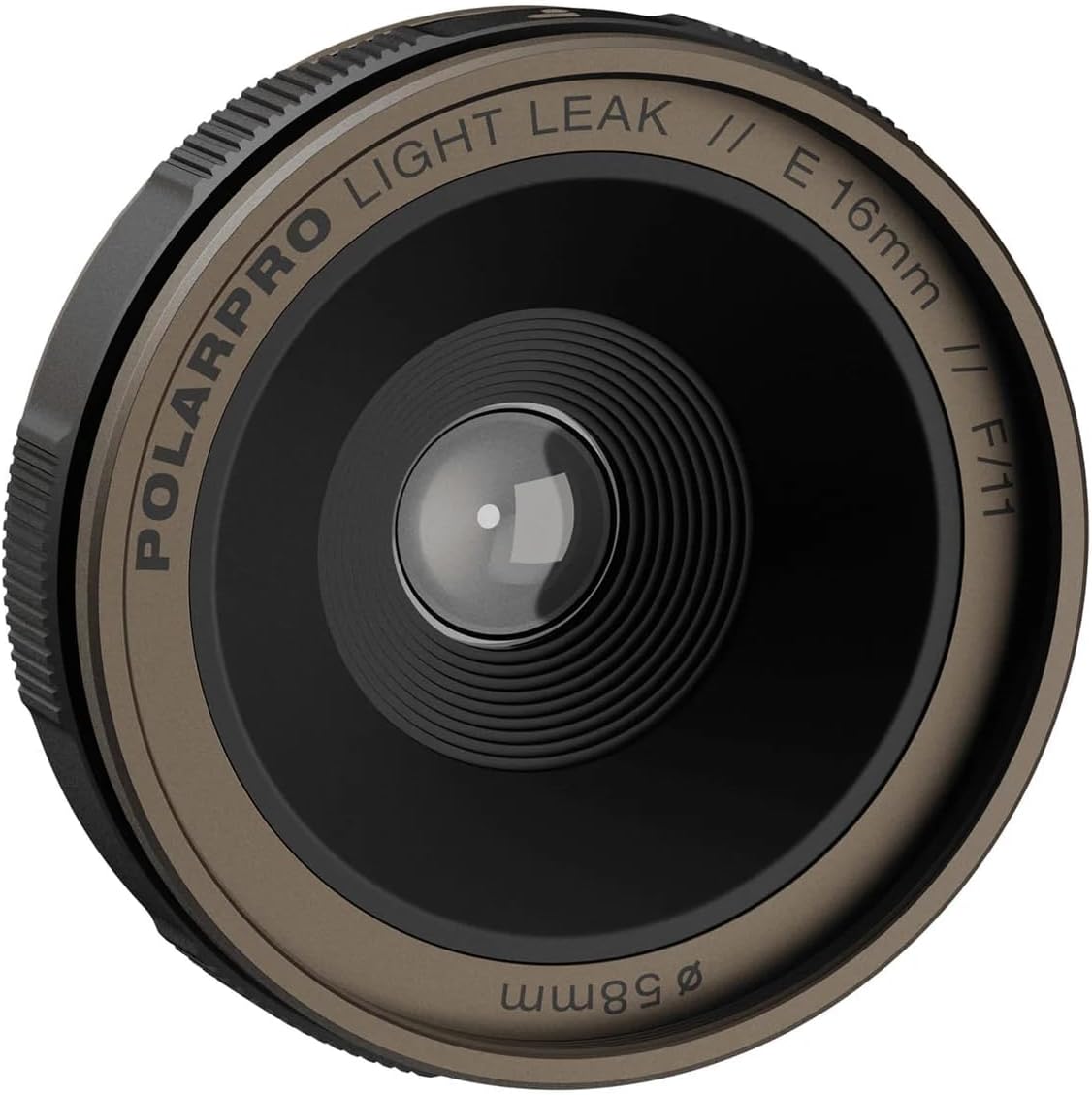 PolarPro LightLeak Lens 28mm - Dispo Film Look for Digital Cameras | Adjustable Light Leak Ring, Fixed F/11 Aperture – Vintage Disposable Looks w/Soft Focus, Grain & Lens Flares – for Fuji X Mount