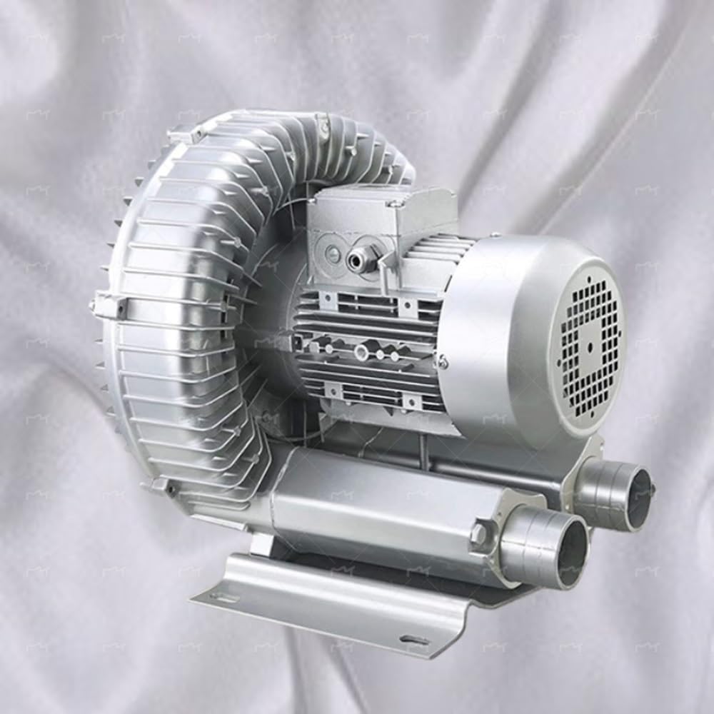 0.16HP - 1.49HP Regenerative Blower, Vortex Ring Blower 110V 50Hz Fish Pond Ring Blower for Aquirum, Vacuum Pressure Blowers