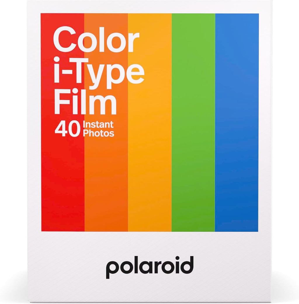 Polaroid Instant Color Film for i-Type Cameras 5 Pack, 40 Instant Photos, Works with Polaroid Now, Now+, I-2, & Lab, Bundle with a Cleaning Cloth