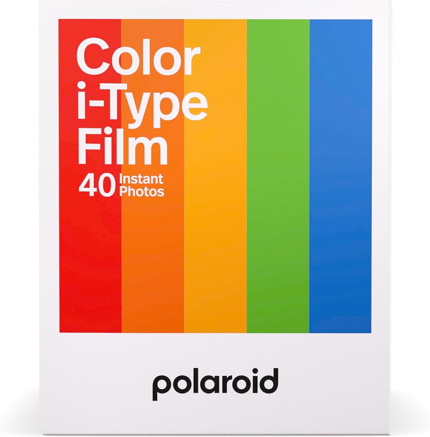 Polaroid Instant Color Film for i-Type Cameras 5 Pack, 40 Instant Photos, Works with Polaroid Now, Now+, I-2, & Lab, Bundle with a Cleaning Cloth
