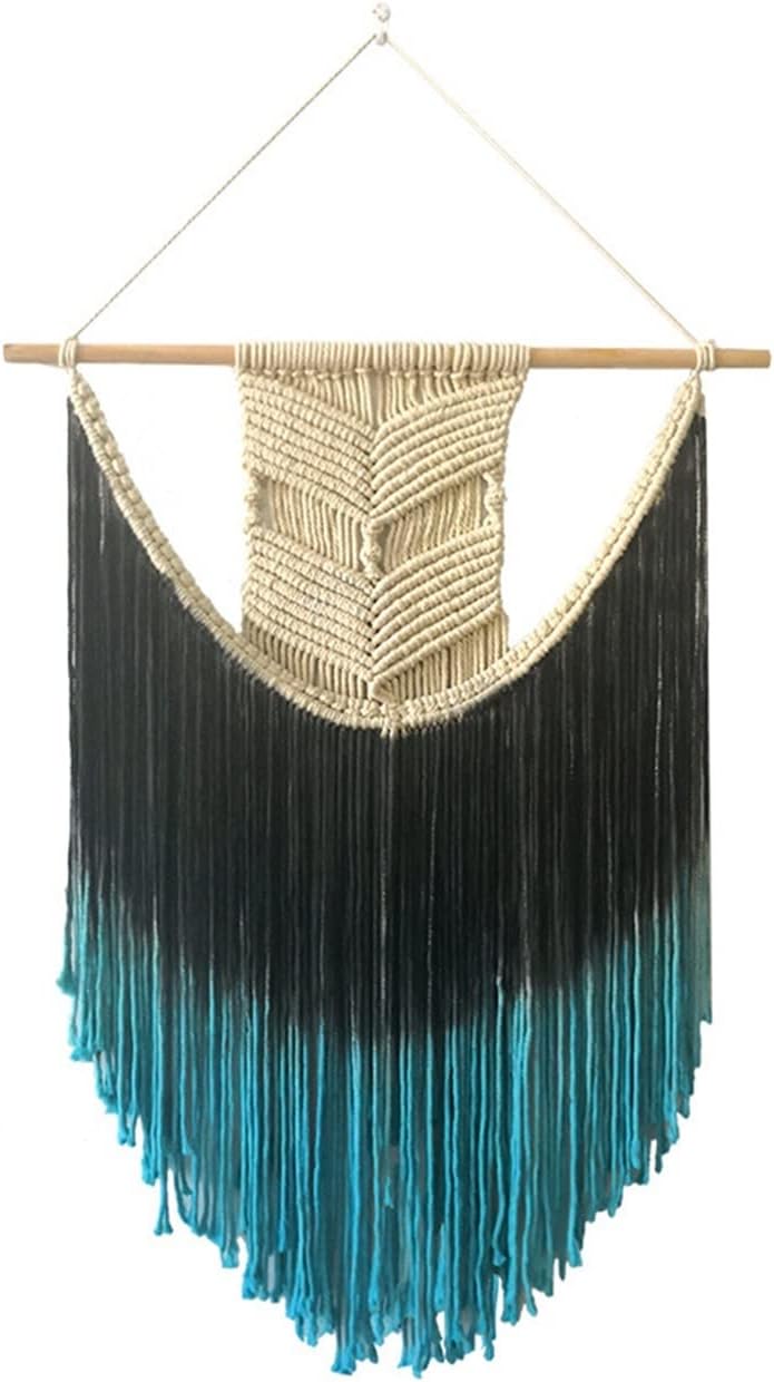 Tapestry Macrame Wall Hanging Colorful Tapestry Handmade Cotton Home Decoration (Color : Onecolor, Size : 70 X 100cm) (Onecolor 70 x 100cm)