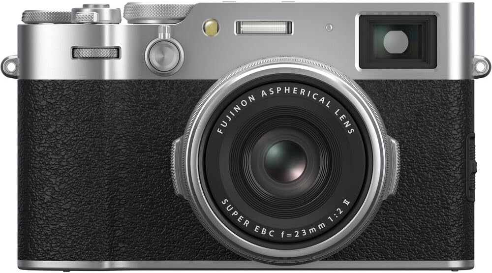 FUJIFILM X100VI Digital Camera (Silver) (16821822) + 64GB Card + Card Reader + NP-W126 Battery + Charger + Photo Software + Carry Case + Flex Tripod + Memory Card Wallet + Cleaning Kit + Cap Keeper