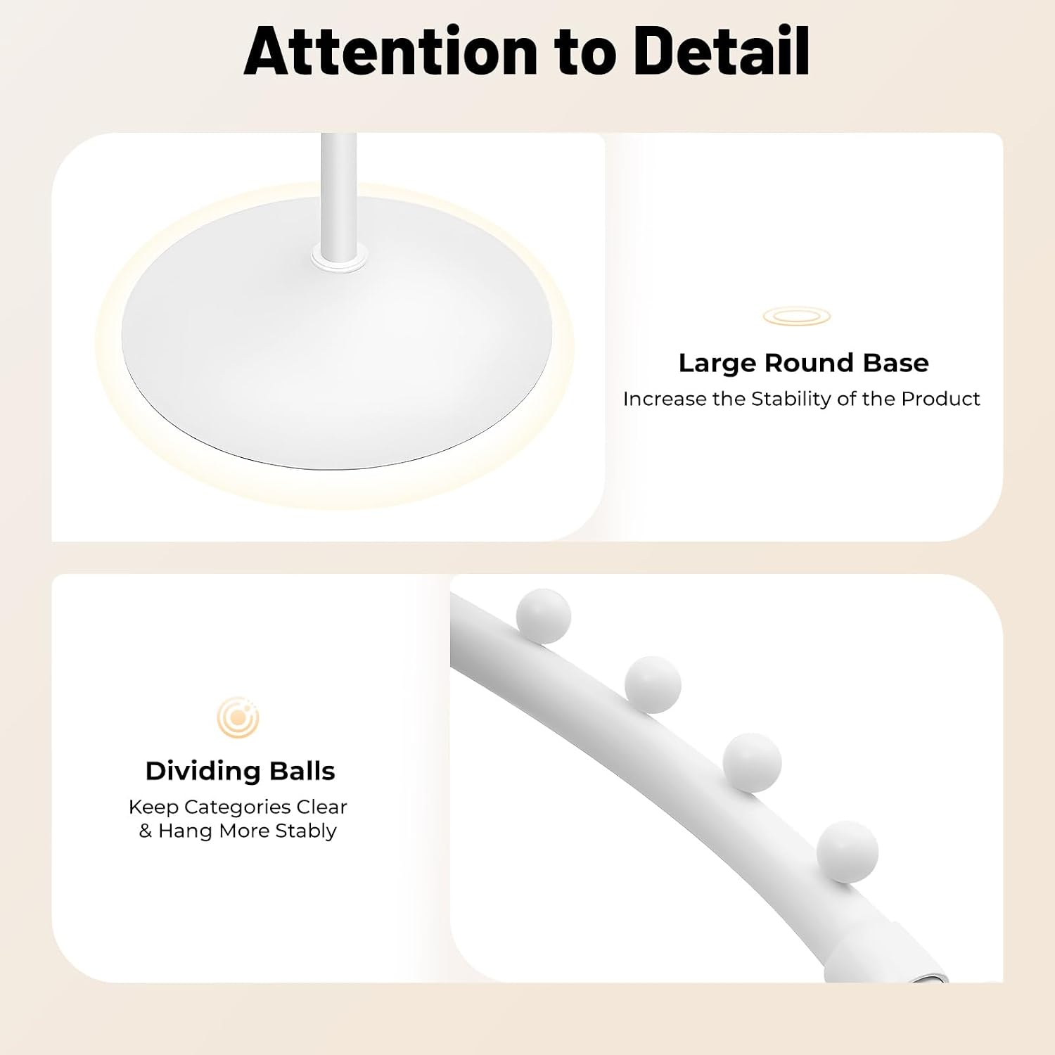 Spiral Rotating Garment Rack, Metal Clothing Rack Freestanding Coat Rack Retail Display Stand Hanger Shelf for Clothes Coats Bags Scarves 1.8M