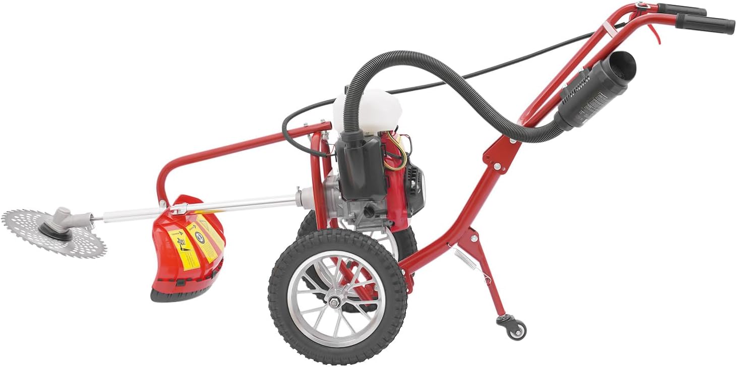Gas Powered Tiller Cultivator, 4-Stroke 63CC Mini Front Tine Tiller, Garden Yard Rototiller Tilling Tool, 4-inch tillling Depth, Electric Rototiller for Smooth Ground Breaking,Tending,Composting