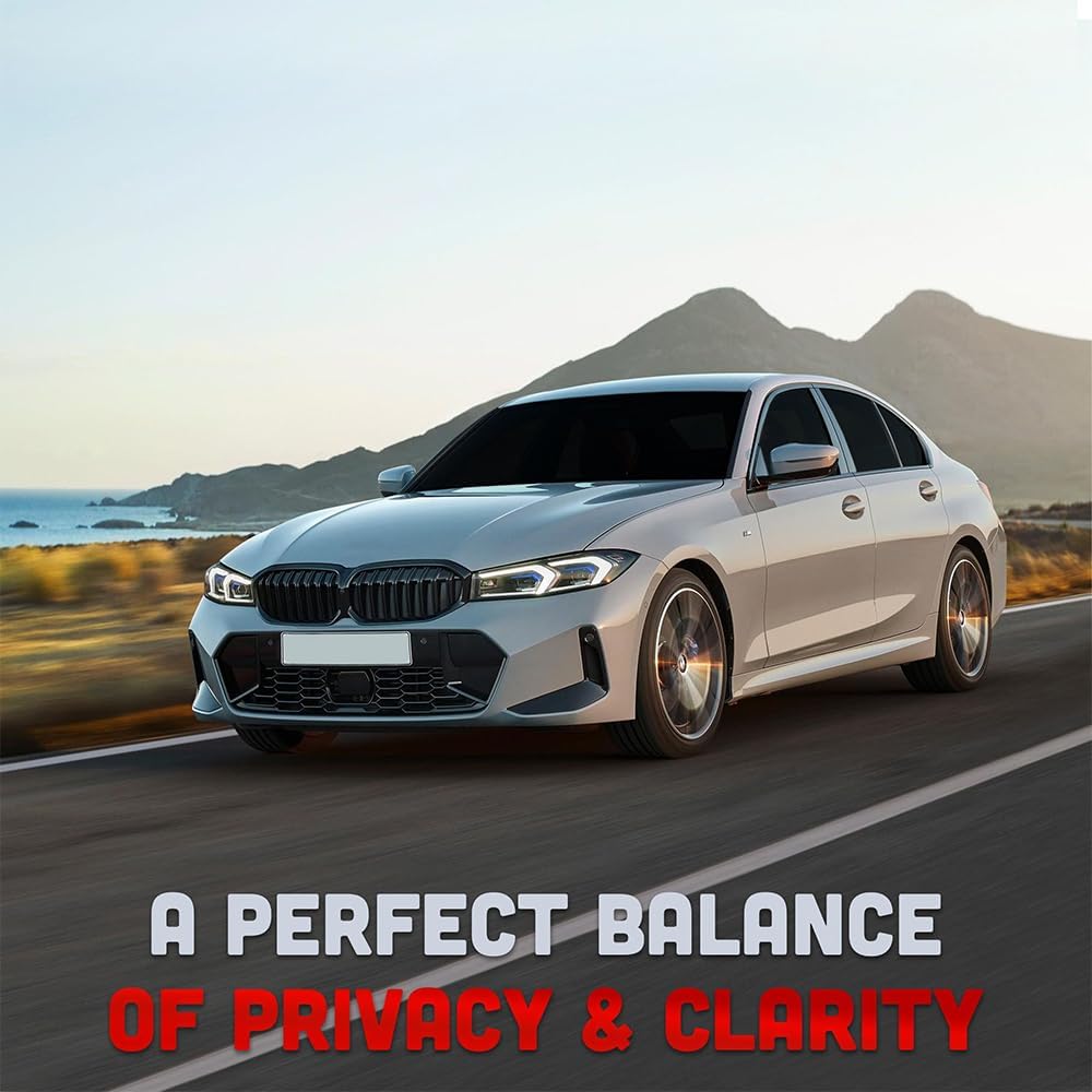United Professional 1Ply Window Tint Film - 36' x100', 15% VLT Upgraded Dyed PET Film, 1 mil Thickness, 99% UV Block, Deep Shade Privacy Window Tint for Car, Truck, SUV, Home – Heat & Glare Control
