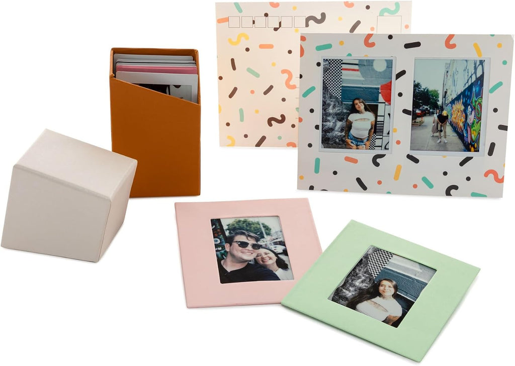 Fujifilm Instax Mini Link 3 Smartphone Printer with Super Mario Case (Clay White) Bundle with 20 Exposure Film (2 Pack) and Accessories Kit (4-Items)