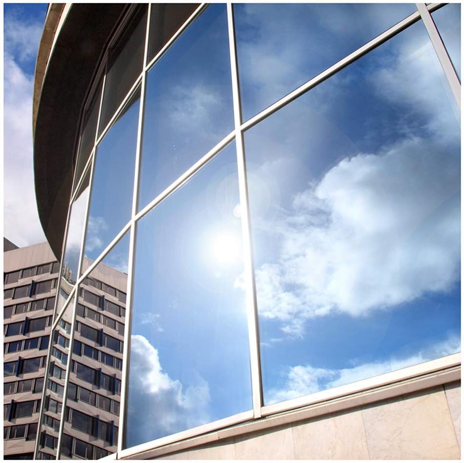 BDF EXS15 Exterior Window Film Daytime Privacy and Sun Control Mirror Silver 15 (Dark) - 48in X 50ft