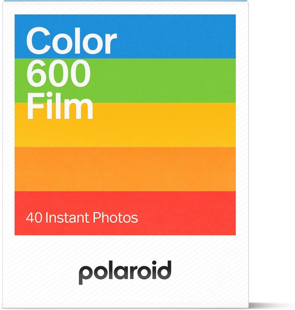 Polaroid Color Instant Film for 600 and i-Type Cameras 5-Pack Bundle with a Cleaning Cloth