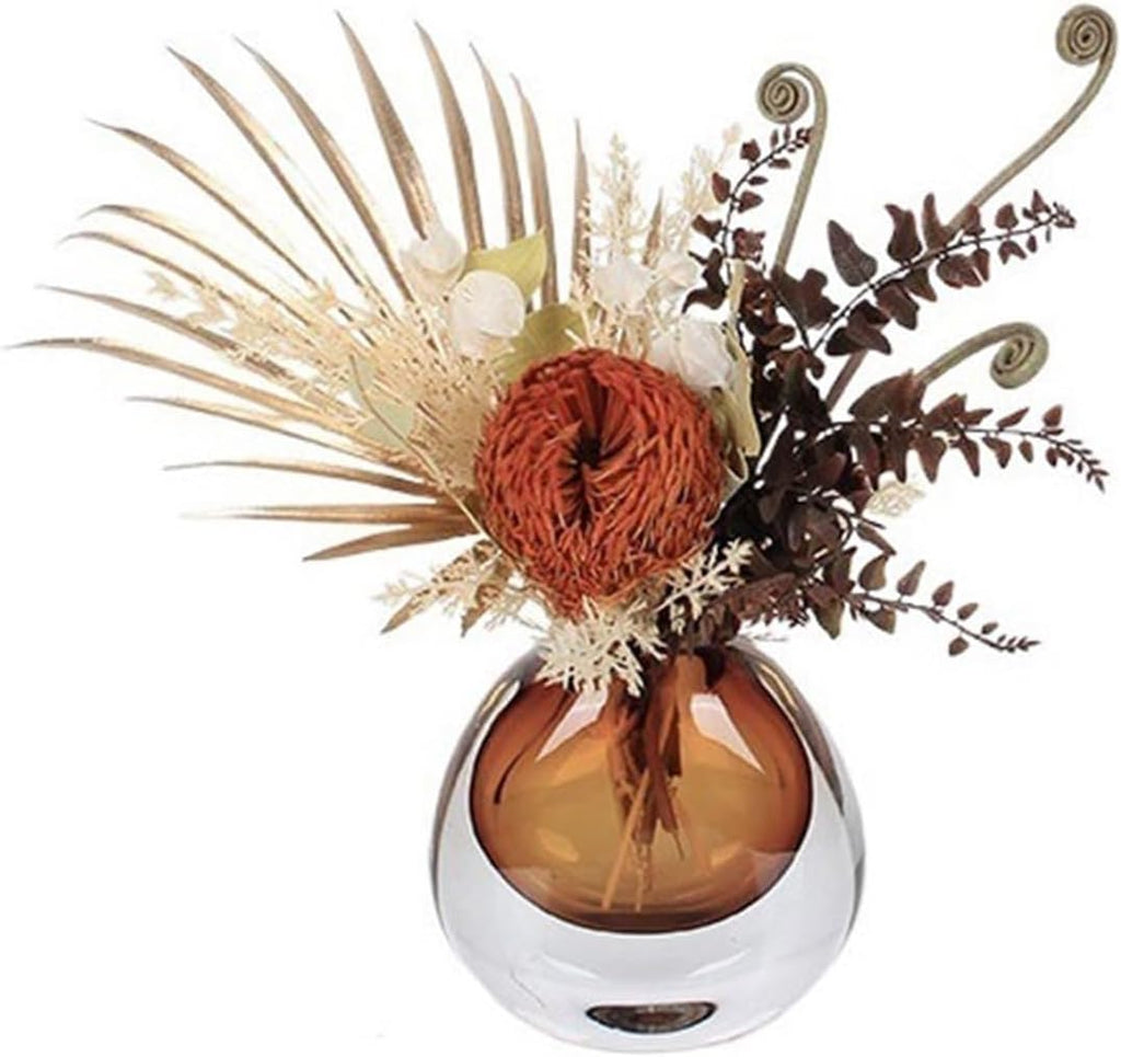 Faux Plants Table Centerpiece Decorations Simulation Dried Flowers Set Home Coffee Table Arrangement Soft Furnishing Fake Flowers Spring Summer Decoration(B)