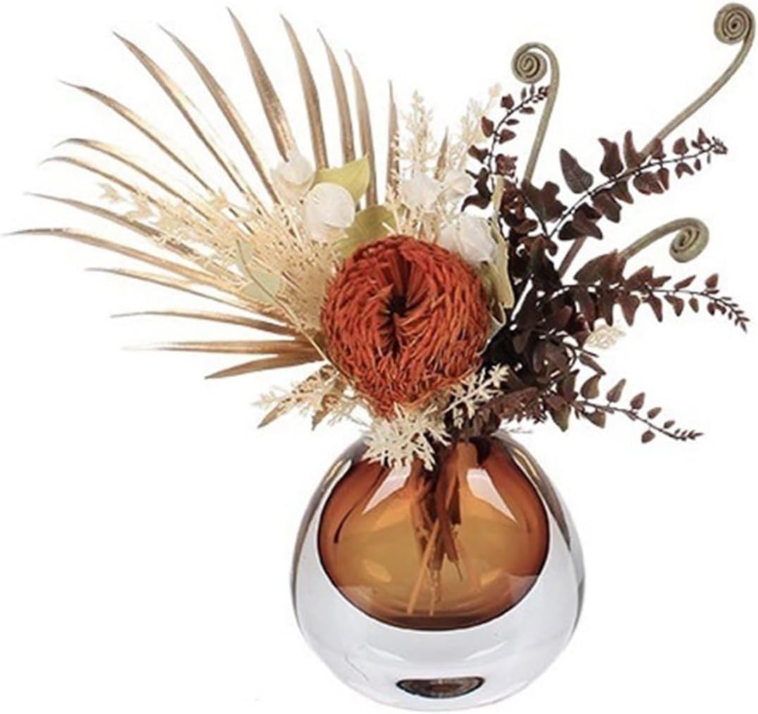 Faux Plants Table Centerpiece Decorations Simulation Dried Flowers Set Home Coffee Table Arrangement Soft Furnishing Fake Flowers Spring Summer Decoration(B)
