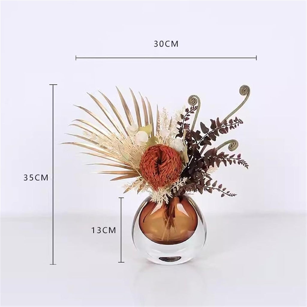 Faux Plants Table Centerpiece Decorations Simulation Dried Flowers Set Home Coffee Table Arrangement Soft Furnishing Fake Flowers Spring Summer Decoration(B)