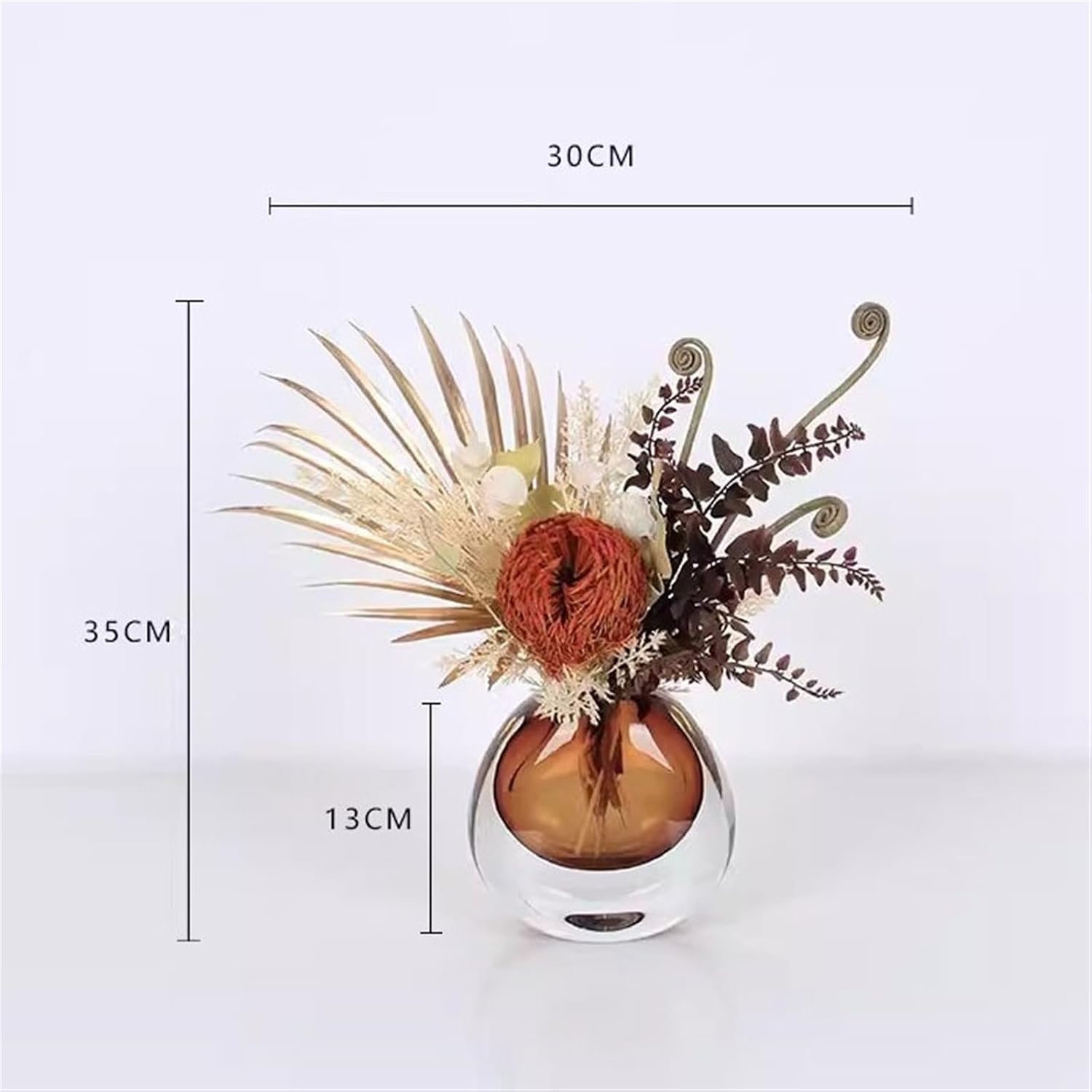 Faux Plants Table Centerpiece Decorations Simulation Dried Flowers Set Home Coffee Table Arrangement Soft Furnishing Fake Flowers Spring Summer Decoration(B)