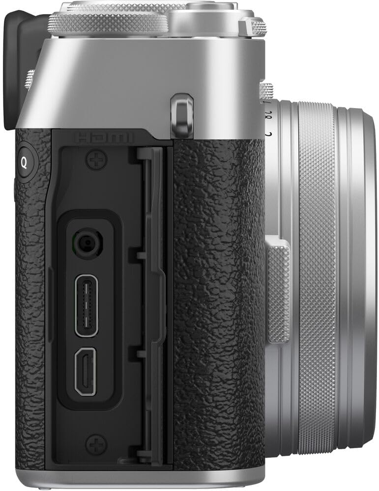 FUJIFILM X100VI Digital Camera (Silver) (16821822) + 64GB Card + Card Reader + NP-W126 Battery + Charger + Photo Software + Carry Case + Flex Tripod + Memory Card Wallet + Cleaning Kit + Cap Keeper