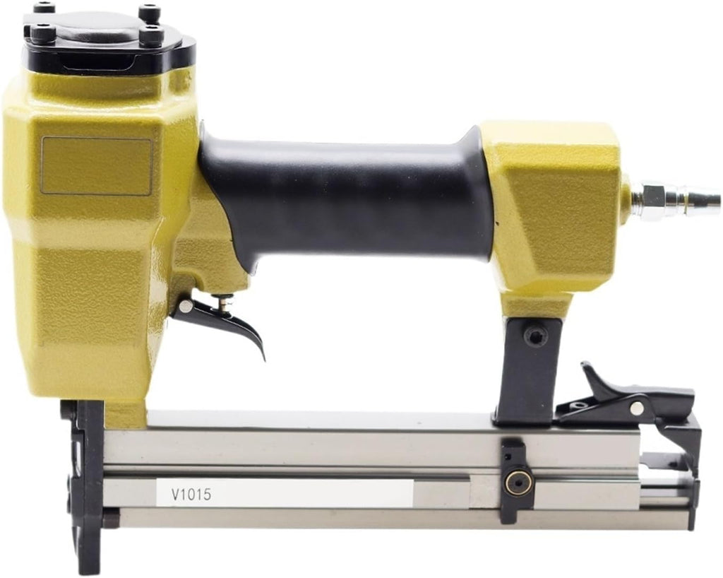 Pneumatic Upholstery Stapler Heavy-Duty Pneumatic V-Type Nail Gun Joining Gun Picture Frame Joiner Gun V1015 Pneumatic Stapler