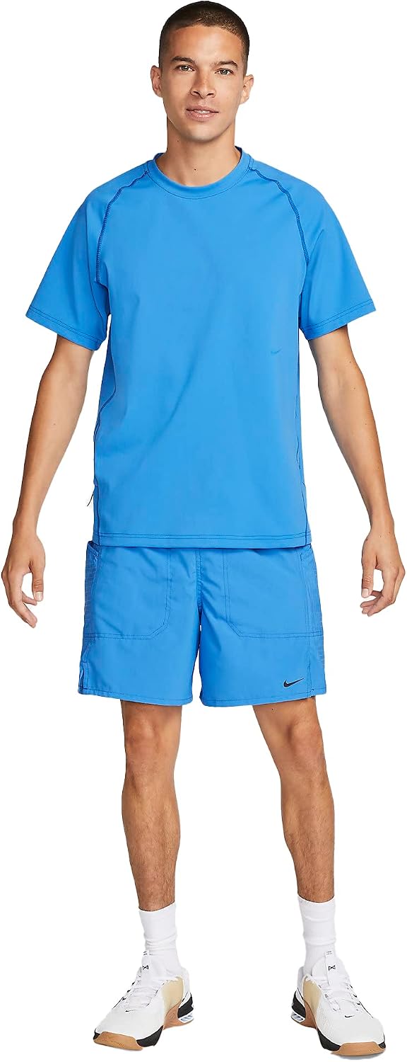 Nike Dri-FIT ADV A.P.S. Men's 7' Unlined Versatile Shorts (as1, Alpha, l, Regular, Regular, Light Photo Blue/Black)