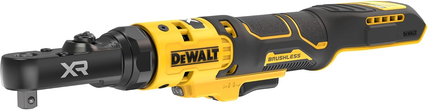 DEWALT 20V MAX* XR Brushless 1/4 in. & 3/8 in. Sealed Head Ratchet (Tool Only) (DCF520B)