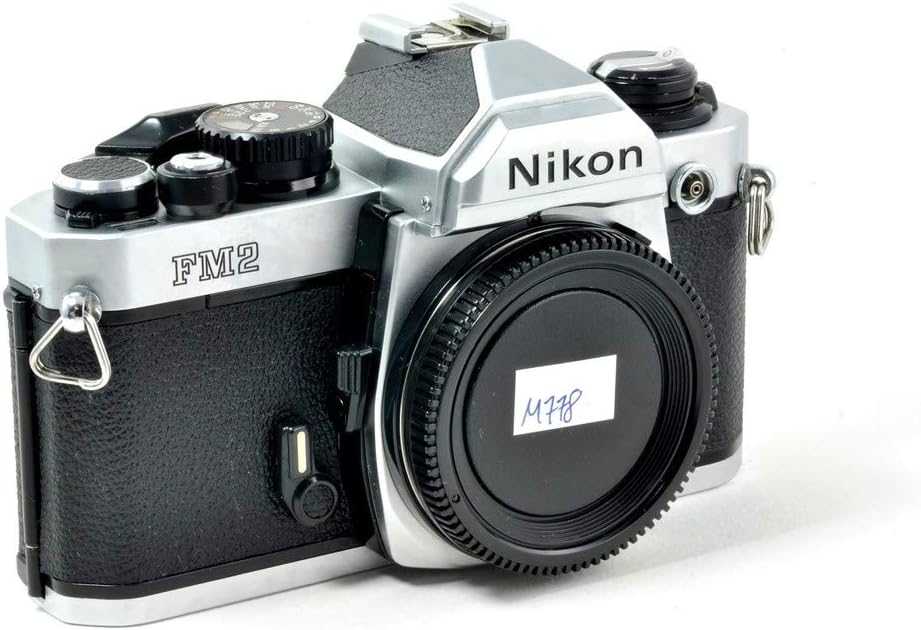 Nikon FM2 35MM SLR Film Camera with Titanium Shutter Manual focus FX Nikon Lens system (Renewed)