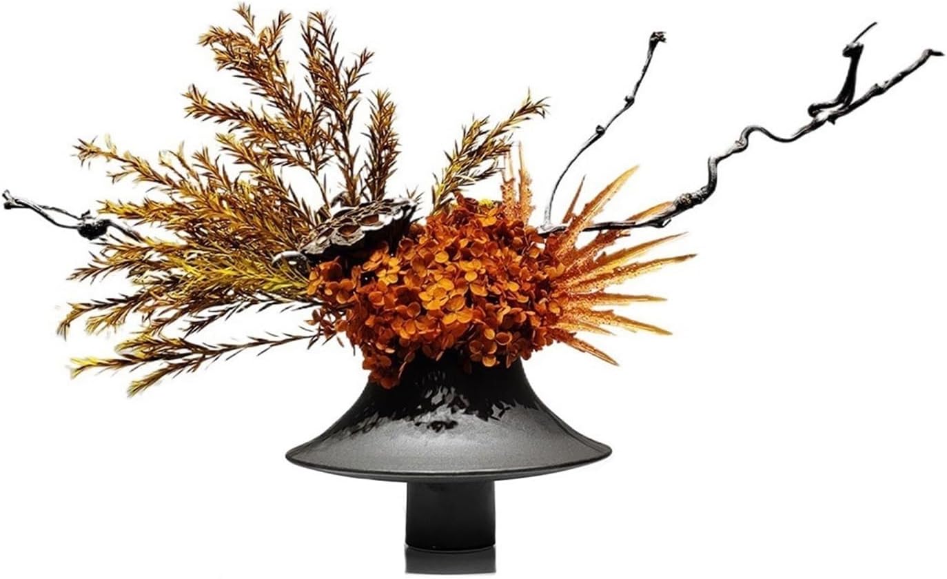 Faux Plants Zen Soft Decoration Simulation Flower Art Dried Flower Set Restaurant Tea Room Coffee Table Decorative Arrangement Spring Summer Decoration