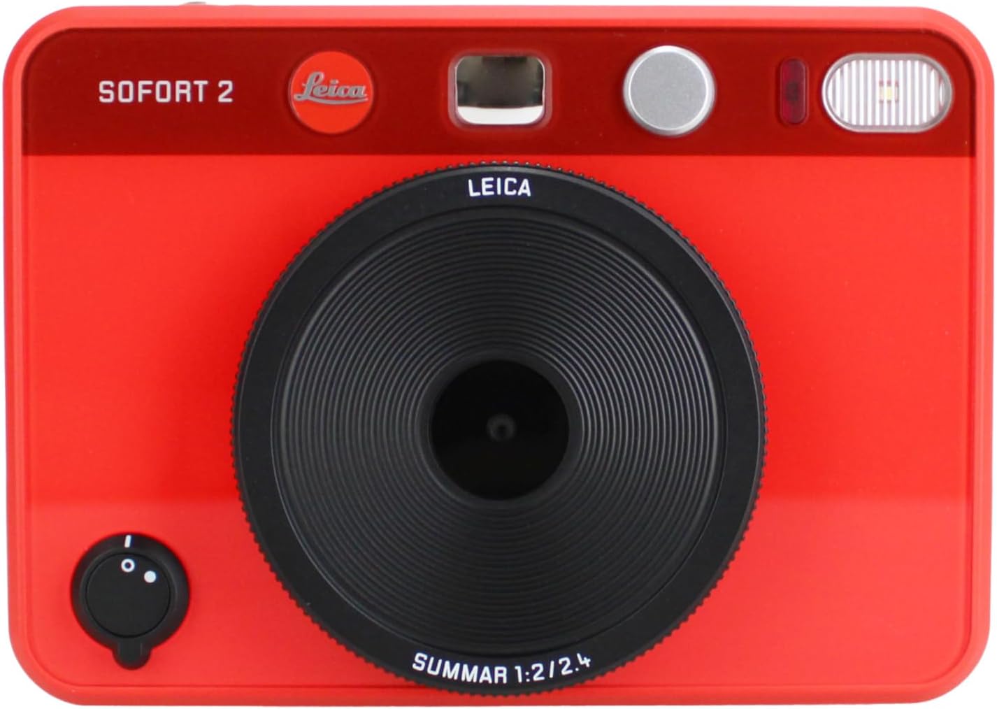 Leica Sofort 2 Hybrid Instant Photo Film and Digital Camera (Red) (19189) with LCD Display Bundle with Fujifilm Instant Film 60 Sheets + 128 GB Memory Card + Bag + Cleaning Kit