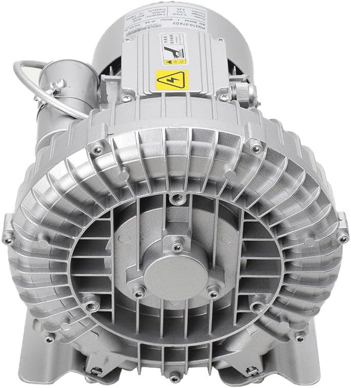 370W Industrial Aquaculture Pond Fish Tank Vortex Air Blower Pump, 60m³/h Commercial Air Pump Blower High Pressure Aquarium Fish Pond Tanks Air Oxygen Pump Blower for Air Dusting