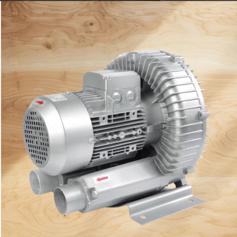 High-Pressure Regenerative Blower, 110V 50Hz Industrial Vacuum Pump - Vortex Blower 0.47HP 0.5HP 0.74HP 1.01HP 1.49HP, Regenerative Air Pump for Sewage Aeration
