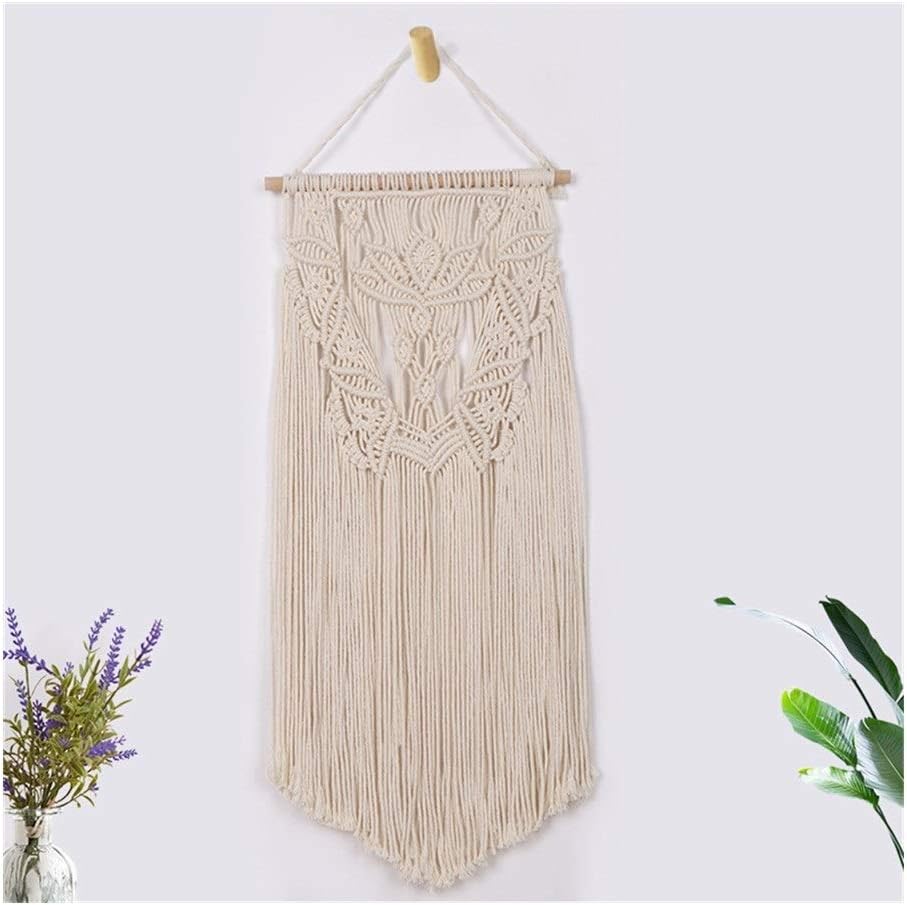 Mandala Lotus Double Tassel Tapestry Macrame Wall Hanging Decoration Bohemia Wall Accents Chic Beautiful Woven Tapestries Indian