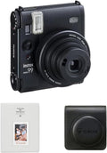 Fujifilm Instax Mini 99 Instant Film Camera, Matte Black, Bundle with Photo Album and Protective Case
