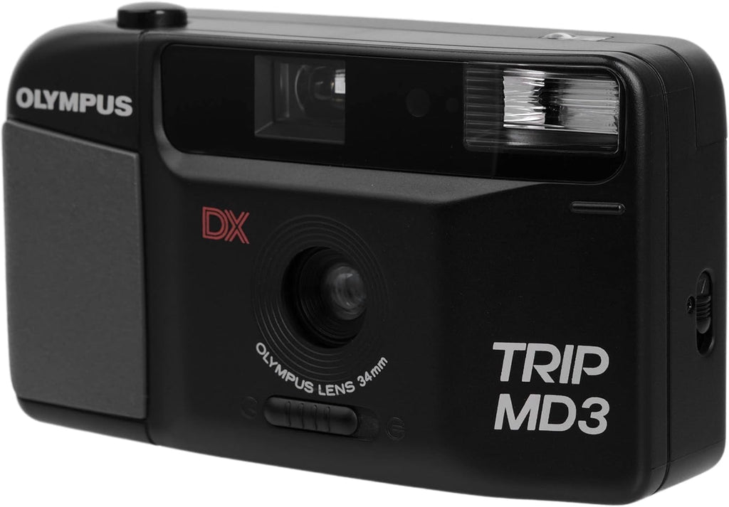 Olympus Trip MD3 35mm Point & Shoot Film Camera – Auto Flash, Fixed Focus Lens, Compact Vintage Camera (Renewed)