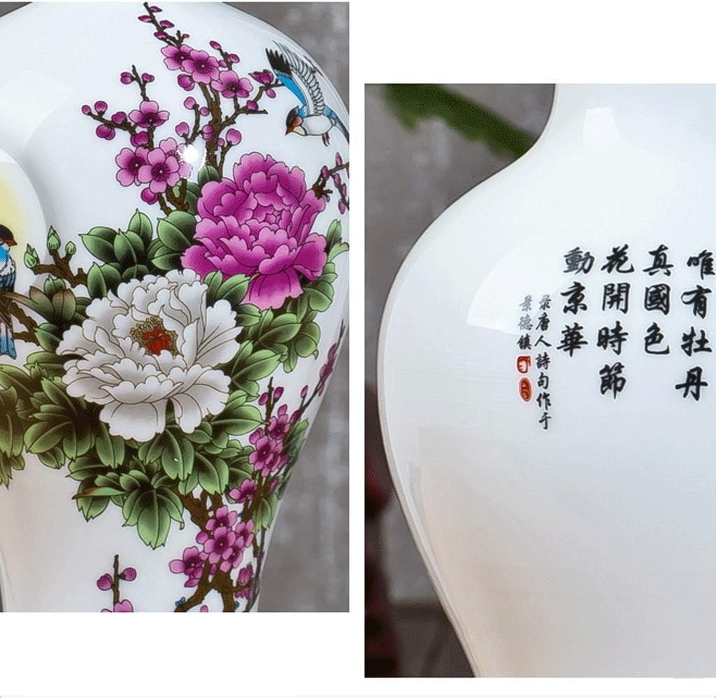 Vase Ceramic Small White Home Living Room Dried Flower Arrangement Flower Decoration Ornament (Celestial Bottle)