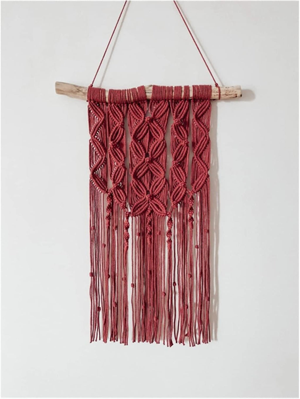 Tapestry Macrame Wall Hanging Woven Tapestry Handmade Bohemian Art for Livingroom Bedroom Backdrop Room Home Decor (A 35x65cm)