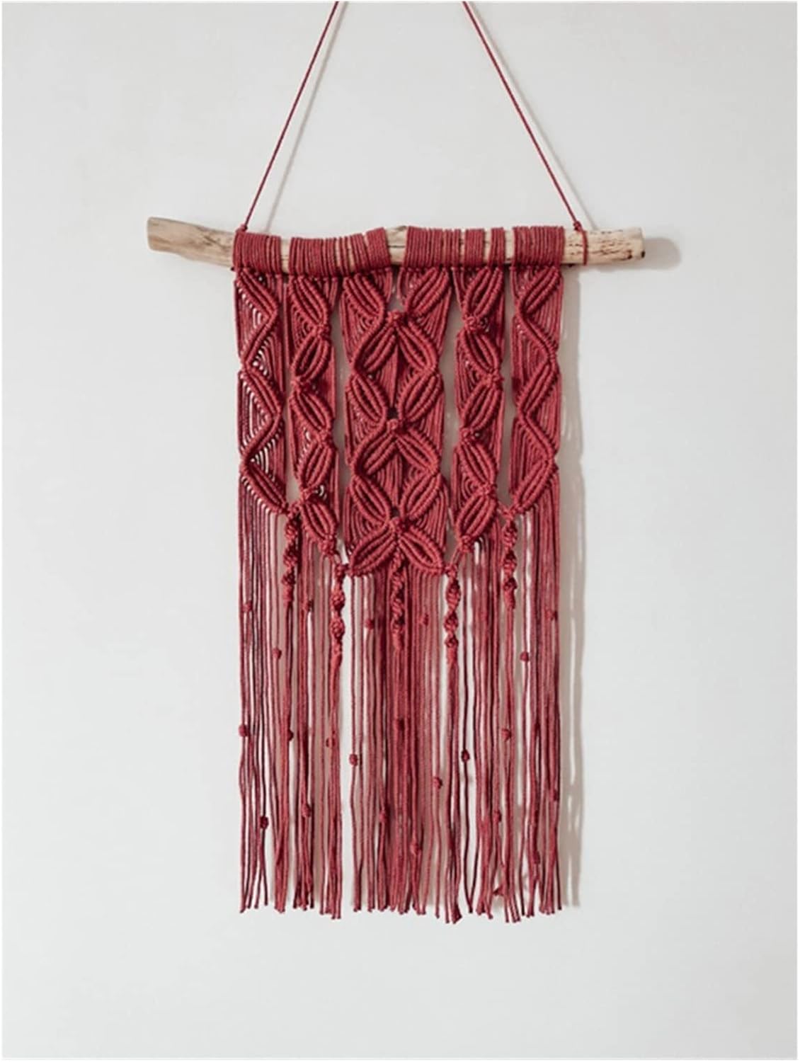 Tapestry Macrame Wall Hanging Woven Tapestry Handmade Bohemian Art for Livingroom Bedroom Backdrop Room Home Decor (A 35x65cm)