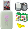 Fujifilm Instax Mini Link 3 Smartphone Printer (Sage Green) w/ 40 Film Sheets + Carrying Case