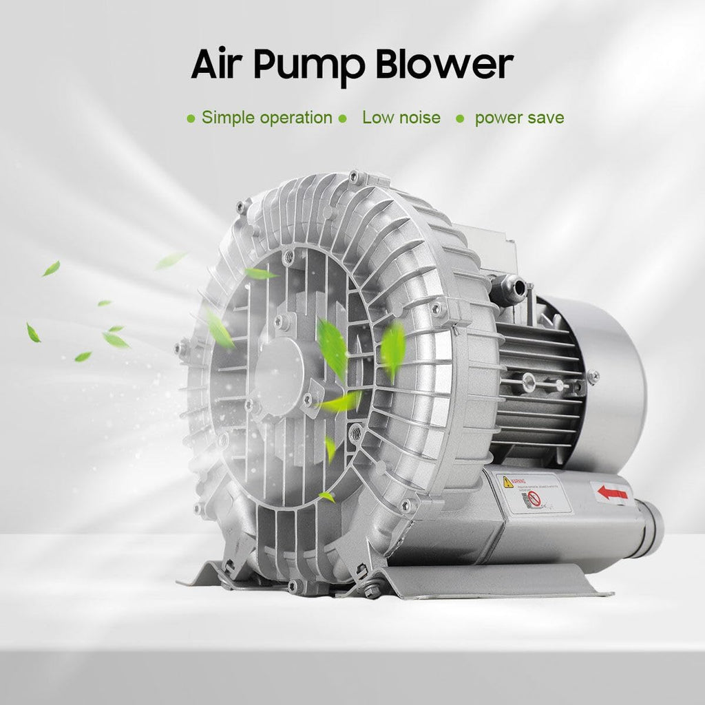 370W Industrial Aquaculture Pond Fish Tank Vortex Air Blower Pump, 60m³/h Commercial Air Pump Blower High Pressure Aquarium Fish Pond Tanks Air Oxygen Pump Blower for Air Dusting