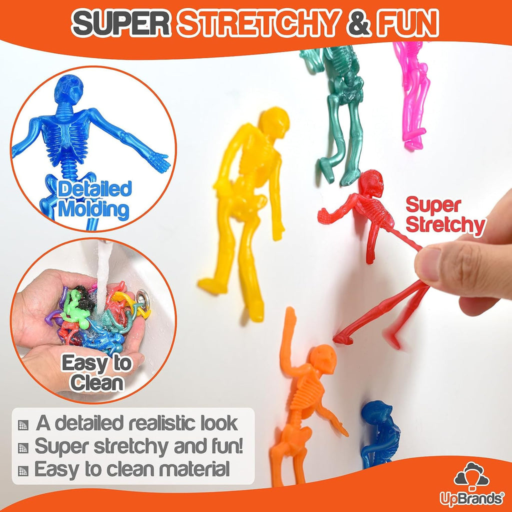 UpBrands 3000 Pack Bulk Stretchy Skeleton Toys – Sensory Fidget Toys for Bulk Businesses, Schools, Quite Toys for Churches, Vending, Nonprofits, and Community Programs