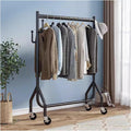 Hanging Shelves,Multi-Purpose Hanging Rod,Clothes Hangers Clothing Garment Rack,Hanging Clothes Organizer Rail for Display and Storage(Black,60x42x155cm)