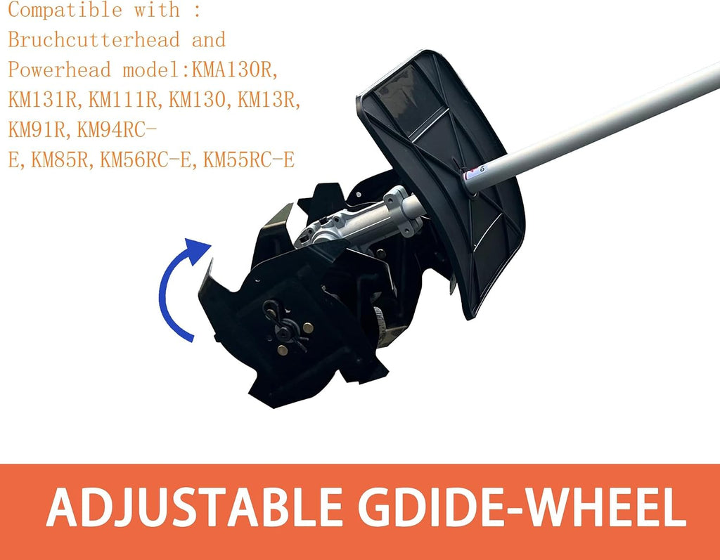 Cultivator Trimmer Attachment Compatible with Popular Motor Heads Like the KM 55, 94, and 111, and Grass Sting Trimmer Head 、BrushCutter Head and Lithium-ion Multi Head System