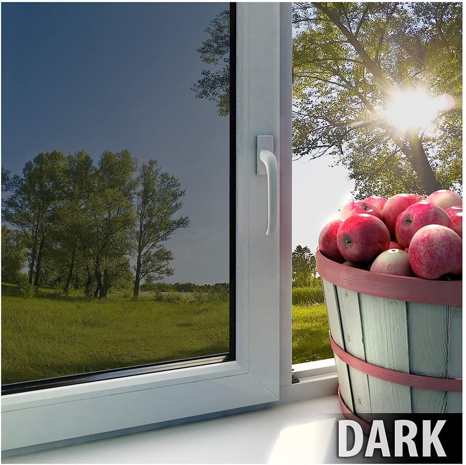 BDF EXS15 Exterior Window Film Daytime Privacy and Sun Control Mirror Silver 15 (Dark) - 48in X 50ft