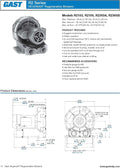 Gast R2103 NX Regenerative Blower 115/230 VAC
