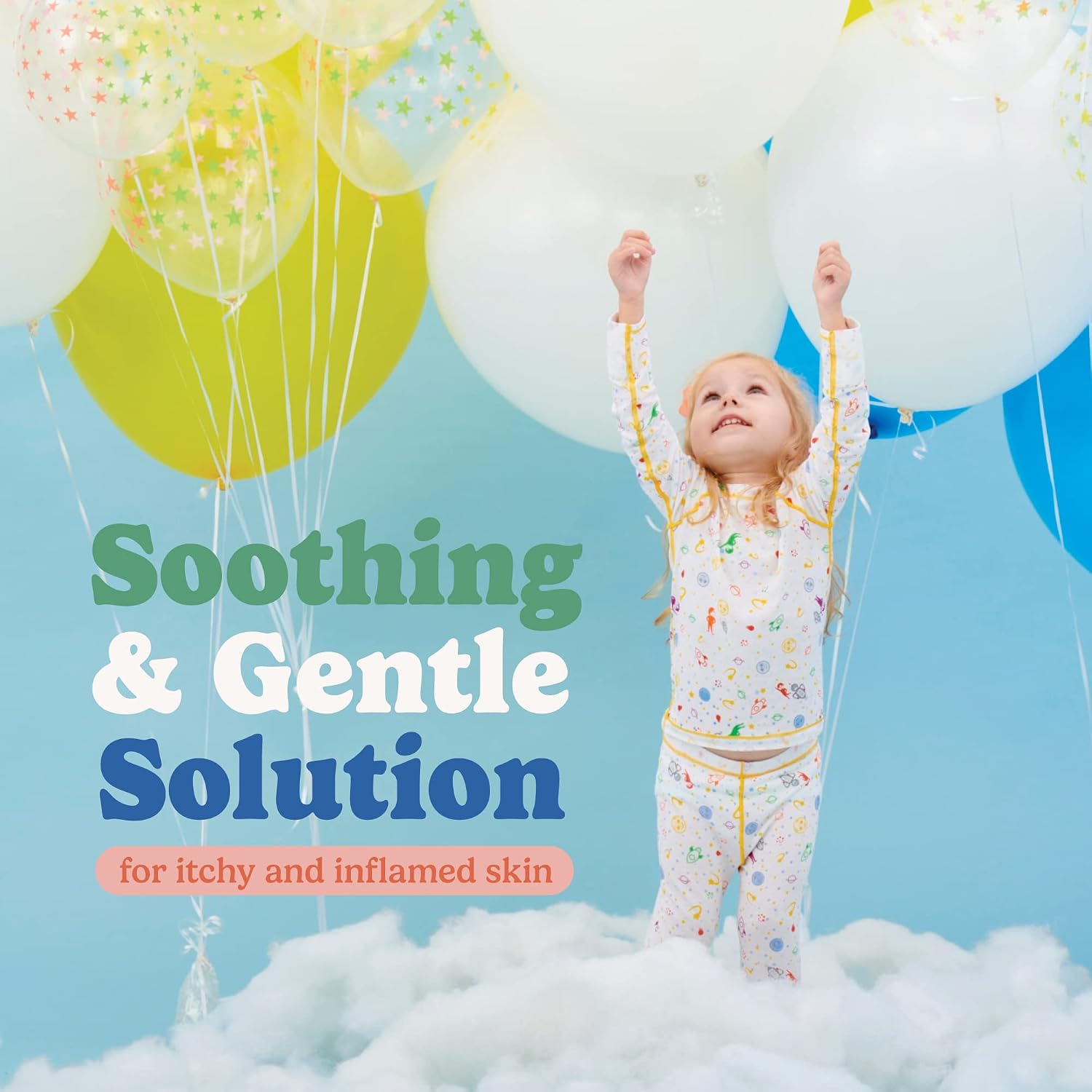 Soothems Eczema Footie Pajamas for Kids - PJs Shirt + Bottom - Moderate to Severe Eczema Treatment for Kids - Eczema Clothes & Sleepwear for Wet Wraps - Toddler Pajamas for Girls & Boys (2T)
