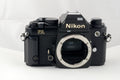 Black Nikon FA film camera; body only, no lens