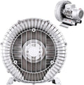 Side Channel Blower High Pressure Vortex Blower, Regenerative Industrial Vacuum Pump for Aquarium, Fish Pond, Aquaculture and Hydroponics(120w,220v)